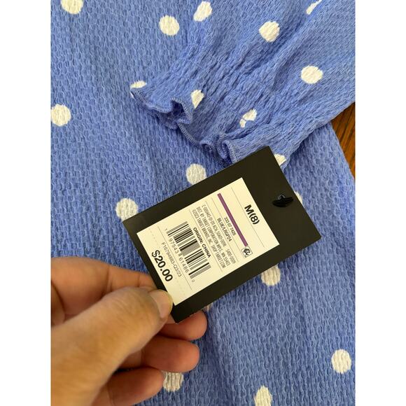 NWT Art Class Blue Polka Dot Dress- Kids M - Picture 2 of 5